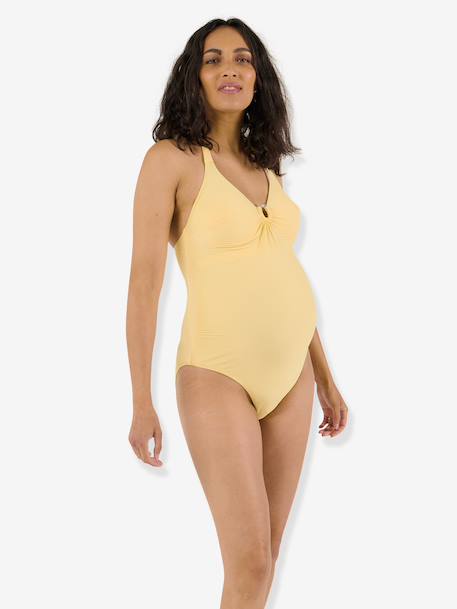 Maternity swimsuit yellow 