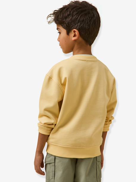 Boys' surf sweatshirt yellow 