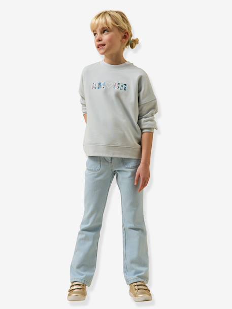 Girl's 'Amour' sweatshirt light blue 