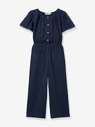 Playsuit in cotton gauze Girls-Playsuit in cotton gauze