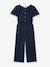 Playsuit in cotton gauze navy blue 