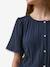 Playsuit in cotton gauze navy blue 