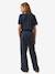 Playsuit in cotton gauze navy blue 
