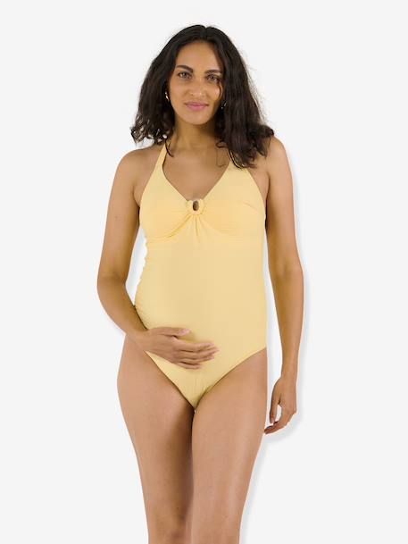 Maternity swimsuit yellow 