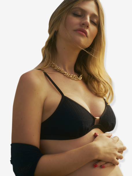 Maternity two-piece swimsuit black 