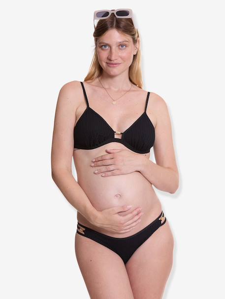 Maternity two-piece swimsuit black 