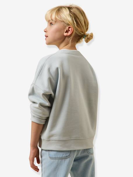 Girl's 'Amour' sweatshirt light blue 