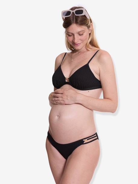 Maternity two-piece swimsuit black 