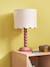 Table lamp with scalloped details dark pink 