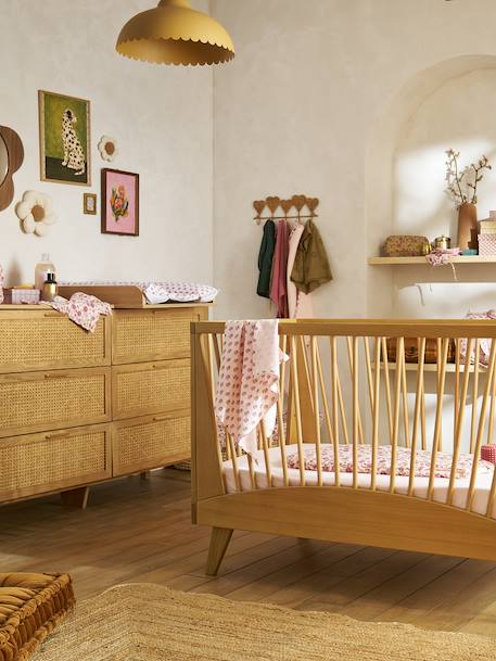 Changing table compatible with 42 and 52 cm deep chests of drawers wood 