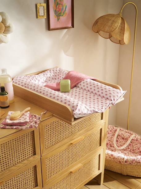 Changing table compatible with 42 and 52 cm deep chests of drawers wood 