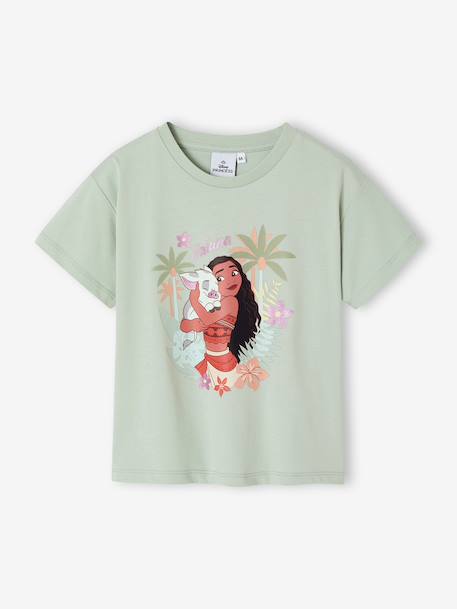 Girls' short-sleeved VAIANA t-shirt aqua green 