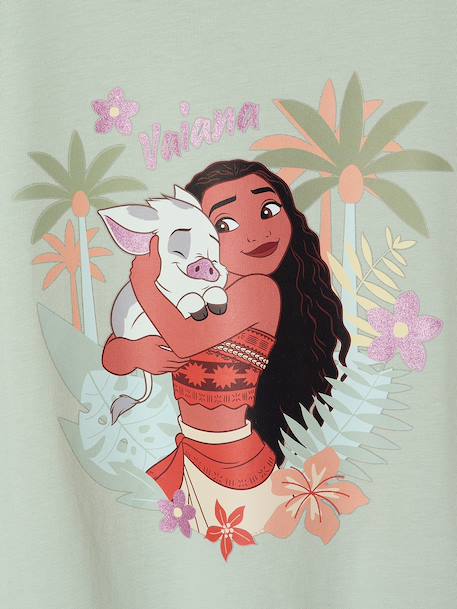 Girls' short-sleeved VAIANA t-shirt aqua green 