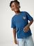 T-shirt with motif on front and back for boys dusky pink+ocean blue+sky blue+white 