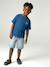T-shirt with motif on front and back for boys dusky pink+ocean blue+sky blue+white 