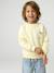 Round-neck long-sleeved sweatshirt for boys aqua green+mango+pale yellow 