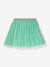 Tulle skirt with cherry embroidery DANAMADE for girl mint green 