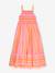 Dress with floral and geometric patterns DANAMADE for girl orange 