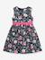 Floral print dress with belt DANAMADE for girl navy blue 
