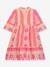 Bohemian graphic motif dress DANAMADE for girl rose 