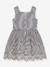 Striped dress with lace motif DANAMADE for girl navy blue 