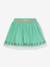 Tulle skirt with cherry embroidery DANAMADE for girl mint green 