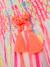 Summer skirt, multicolour stripes and pompoms DANAMADE for girl multicoloured 