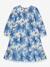 Floral print long-sleeved dress DANAMADE for girl blue 