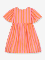 Striped dress with puff sleeves DLILOU DANAMADE for girl