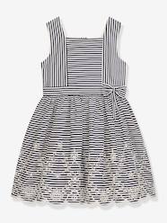 Striped dress with lace motif DANAMADE for girl