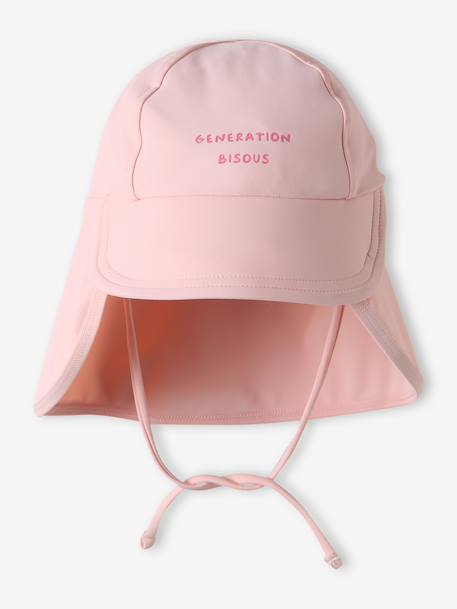 Girl's UV-resistant cap rose 
