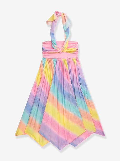 Striped skirt with high waist and bow DANAMADE for girl multicoloured 