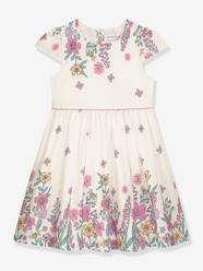 -Short-sleeved floral print dress DANAMADE for girl