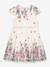 Short-sleeved floral print dress DANAMADE for girl cream 