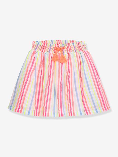 Summer skirt, multicolour stripes and pompoms DANAMADE for girl multicoloured 