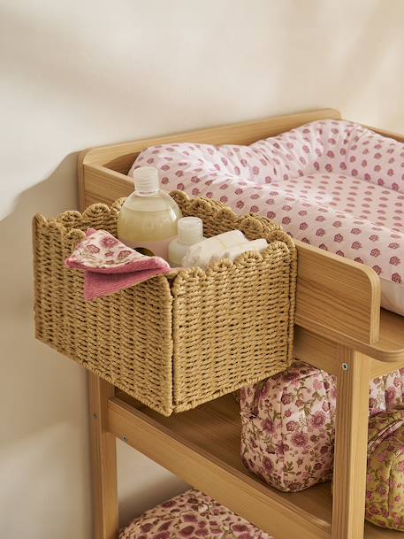 Storage basket for changing table FESTON beige 