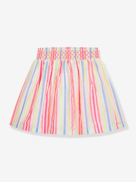 Summer skirt, multicolour stripes and pompoms DANAMADE for girl multicoloured 