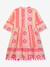 Bohemian graphic motif dress DANAMADE for girl rose 