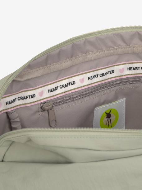 Shoulder changing bag Teya black+green 