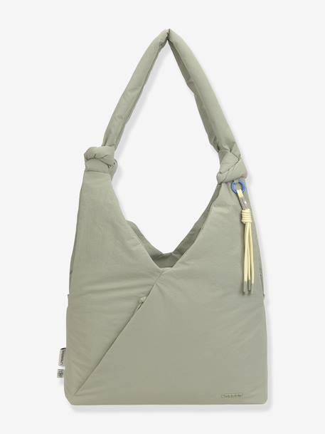 Shoulder changing bag Teya black+green 