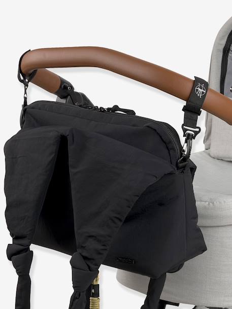 Shoulder changing bag Teya black+green 