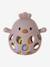 Silicone Chick Rattle ecru+rose 