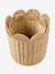 Pack of 2 nesting storage baskets beige 