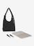 Shoulder changing bag Teya black+green 