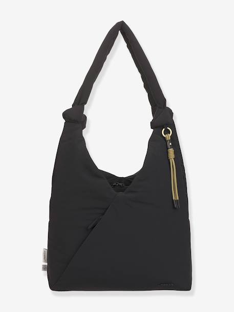 Shoulder changing bag Teya black+green 