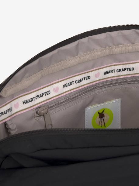 Shoulder changing bag Teya black+green 