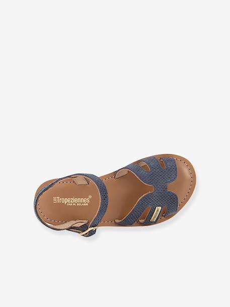 Bamia Sandals, LES TROPEZIENNE® by M. BELARBI blue+gold+grey blue 