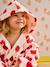 Heart-print cotton dressing gown printed pink 