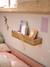 Scalloped paper rope shelf beige 