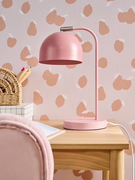 Two-Tone Metal Table Lamp cinnamon+rose 